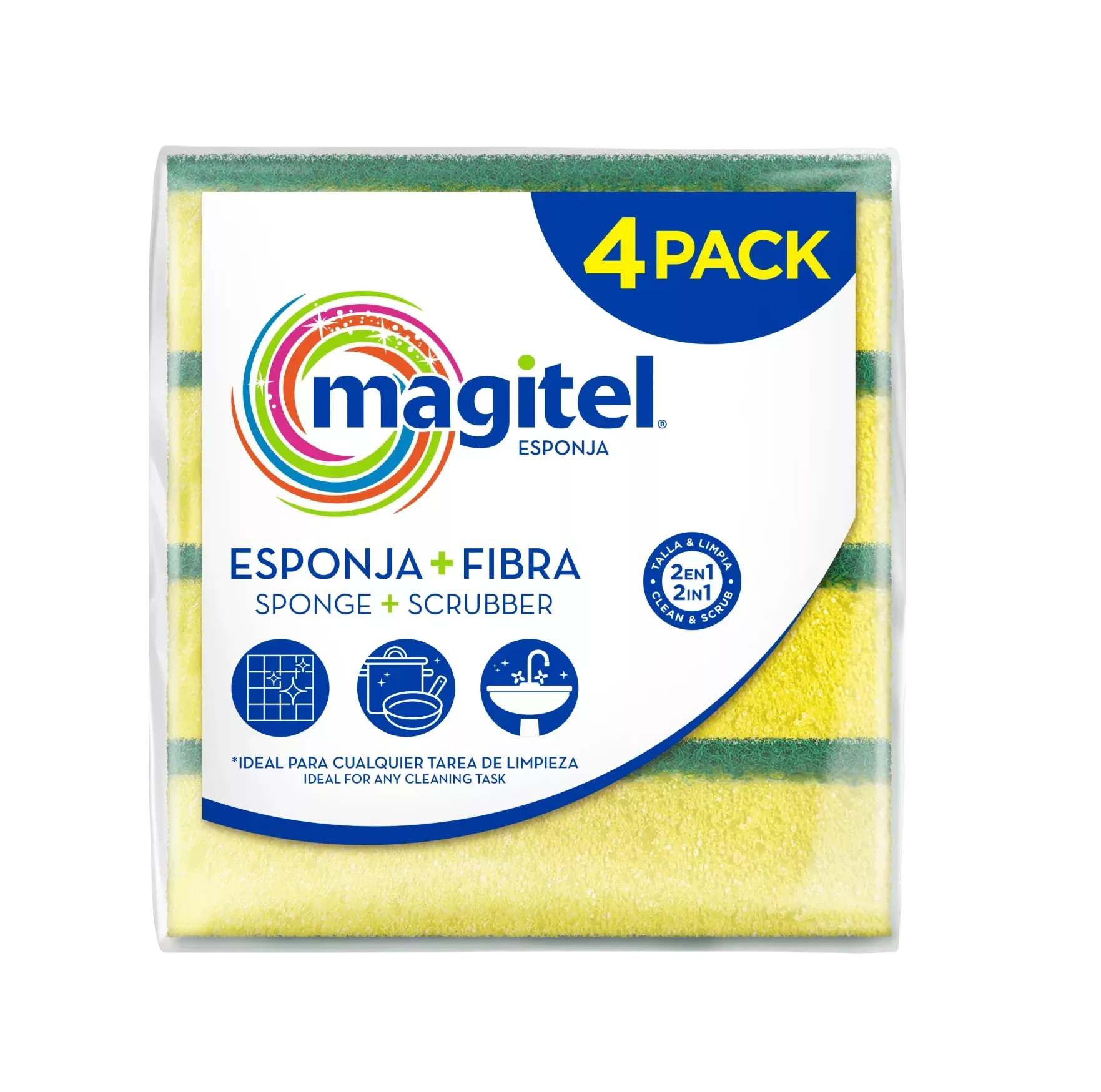 Esponja + Fibra 4 pack