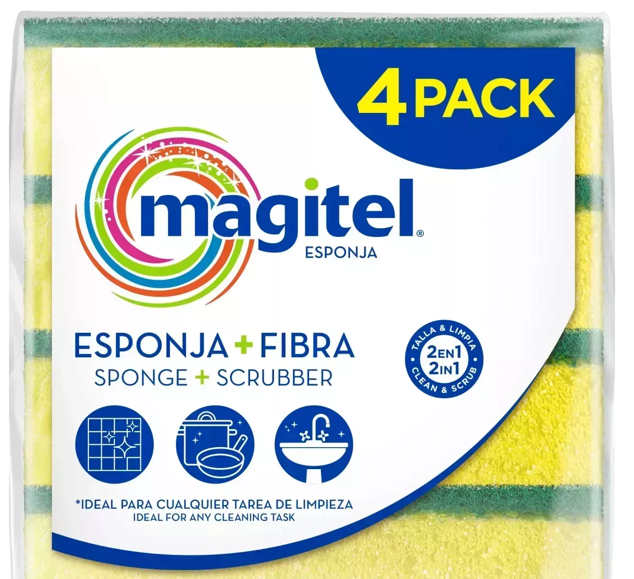 Esponja + Fibra Mini 4pack