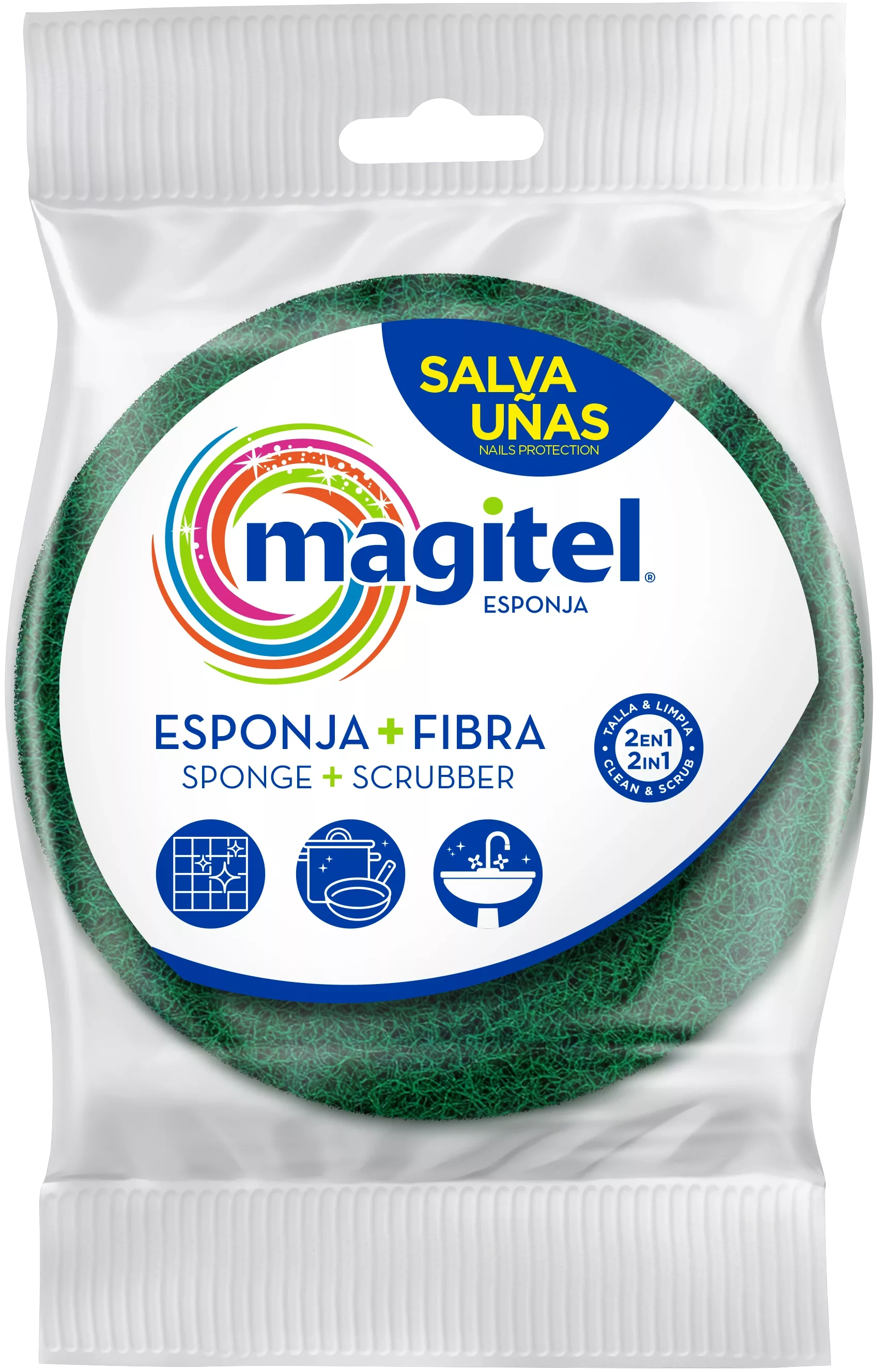 Esponja circular cuida uñas