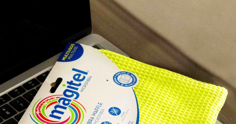 Paño waffle perfecto para pantallas de dispositivos