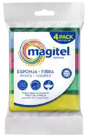 Esponja + Fibra Mini 4pack Multicolor