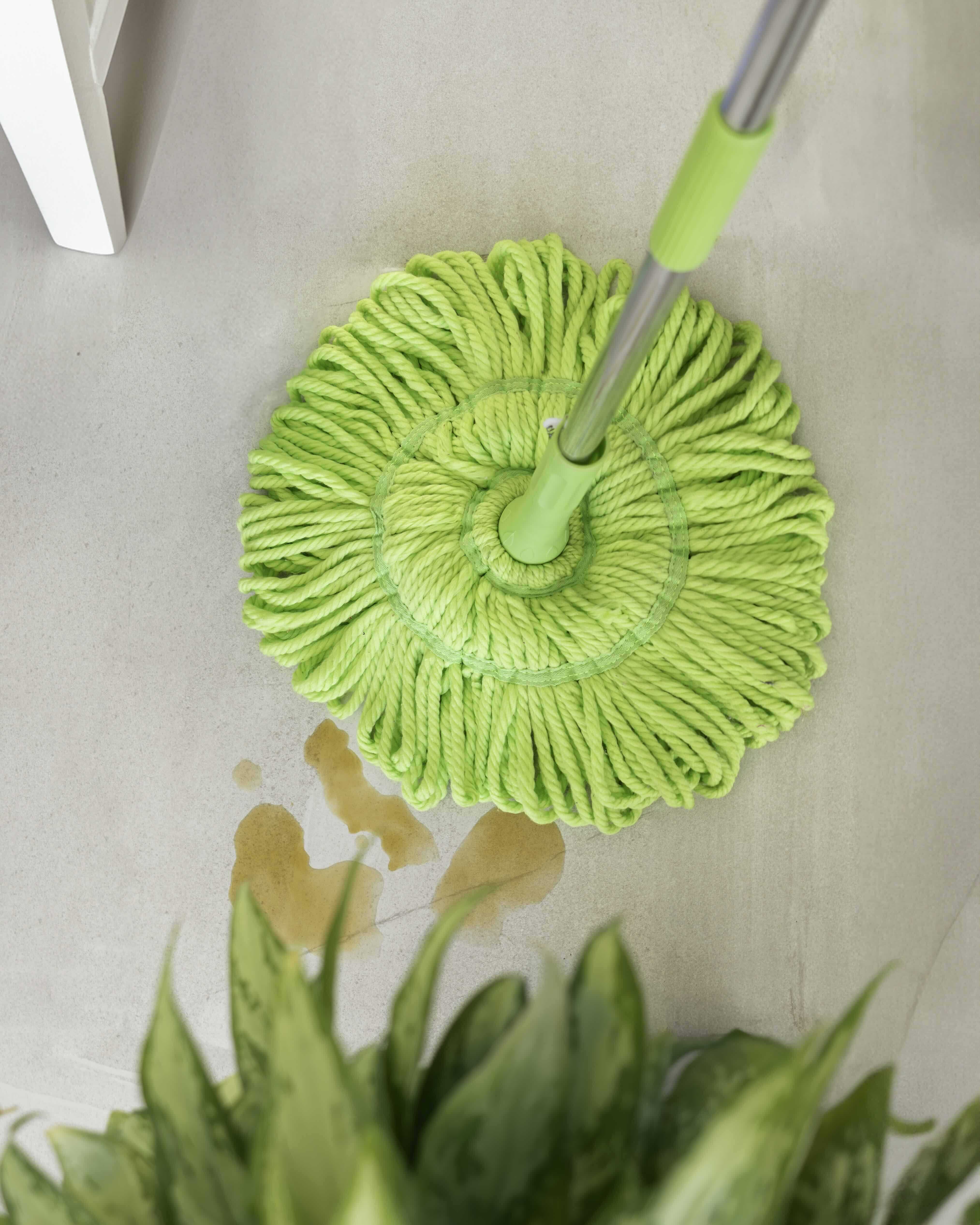 Trapeador de magitel en un uso correcto